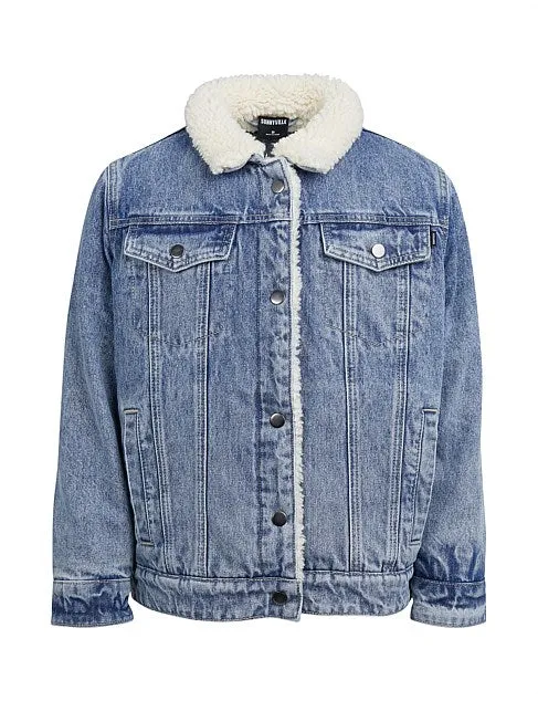 Jet Sherpa Denim Jacket by Sunnyville