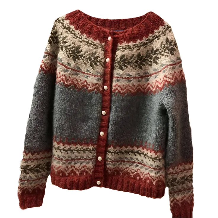 Julia – Vintage-Inspired Women’s Button Sweater