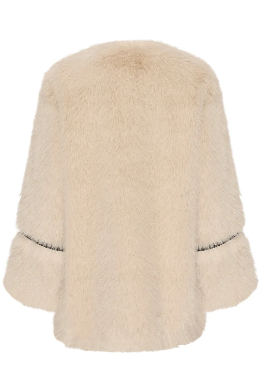 KBS Pearly Fur Coat | Silver Cloud