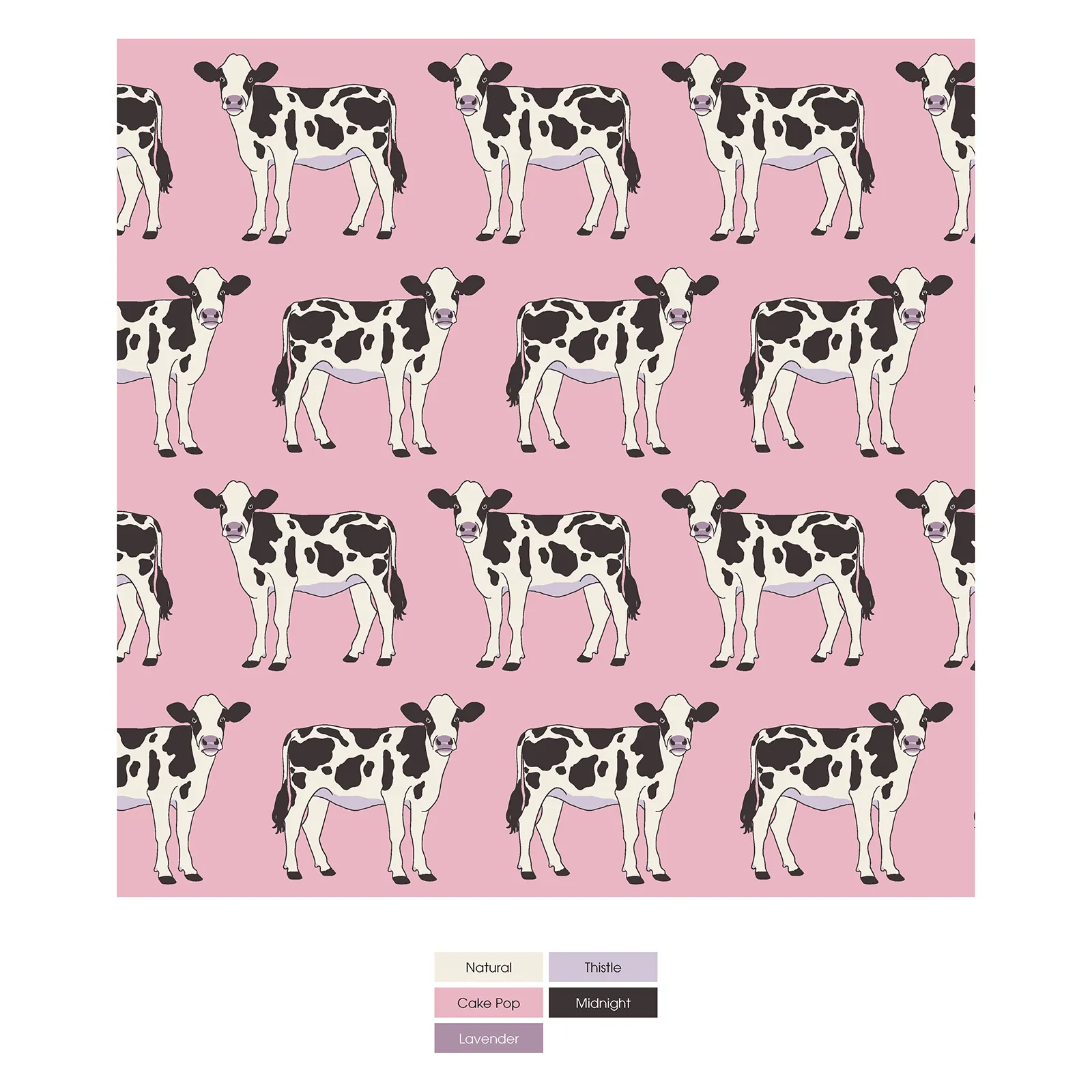 Kickee Pants Short Sleeve Pajama Set- Cake Pop Cows