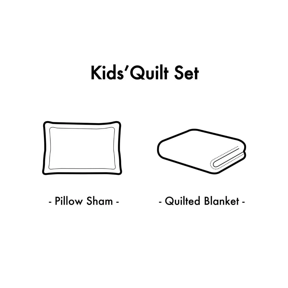 Kids Bunk Quilt and Sham - Rosie Pink Pinstripe