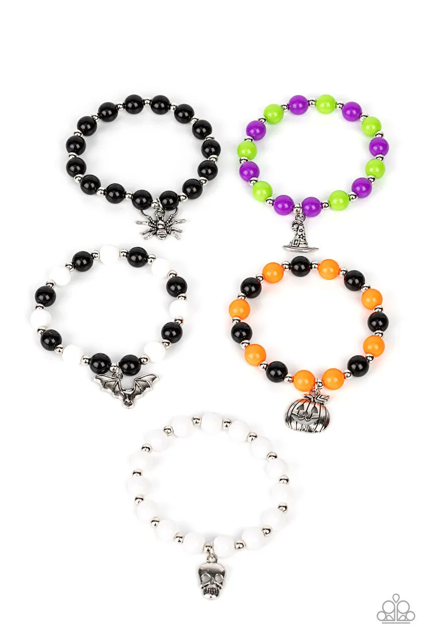 Kids' Starlet Shimmer Halloween Charm Stretchy Bracelet Set