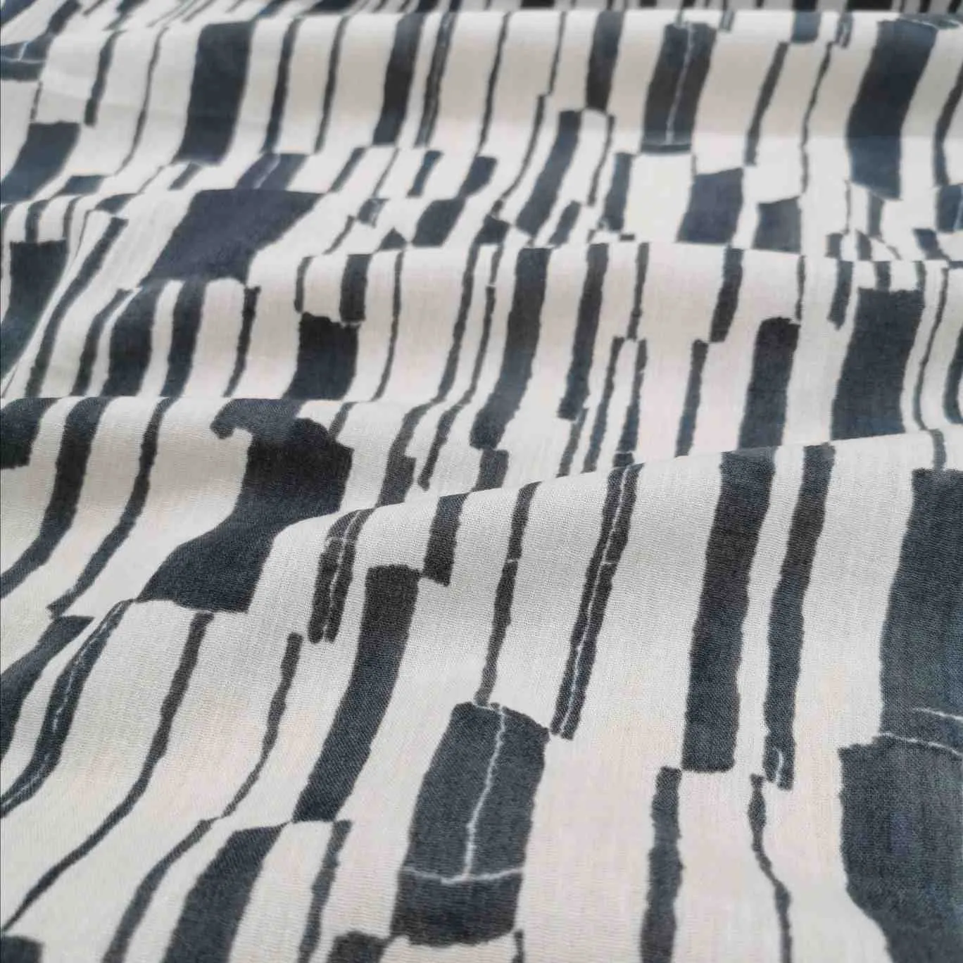 Kokka Cotton Gauze, Tréfle Taupe
