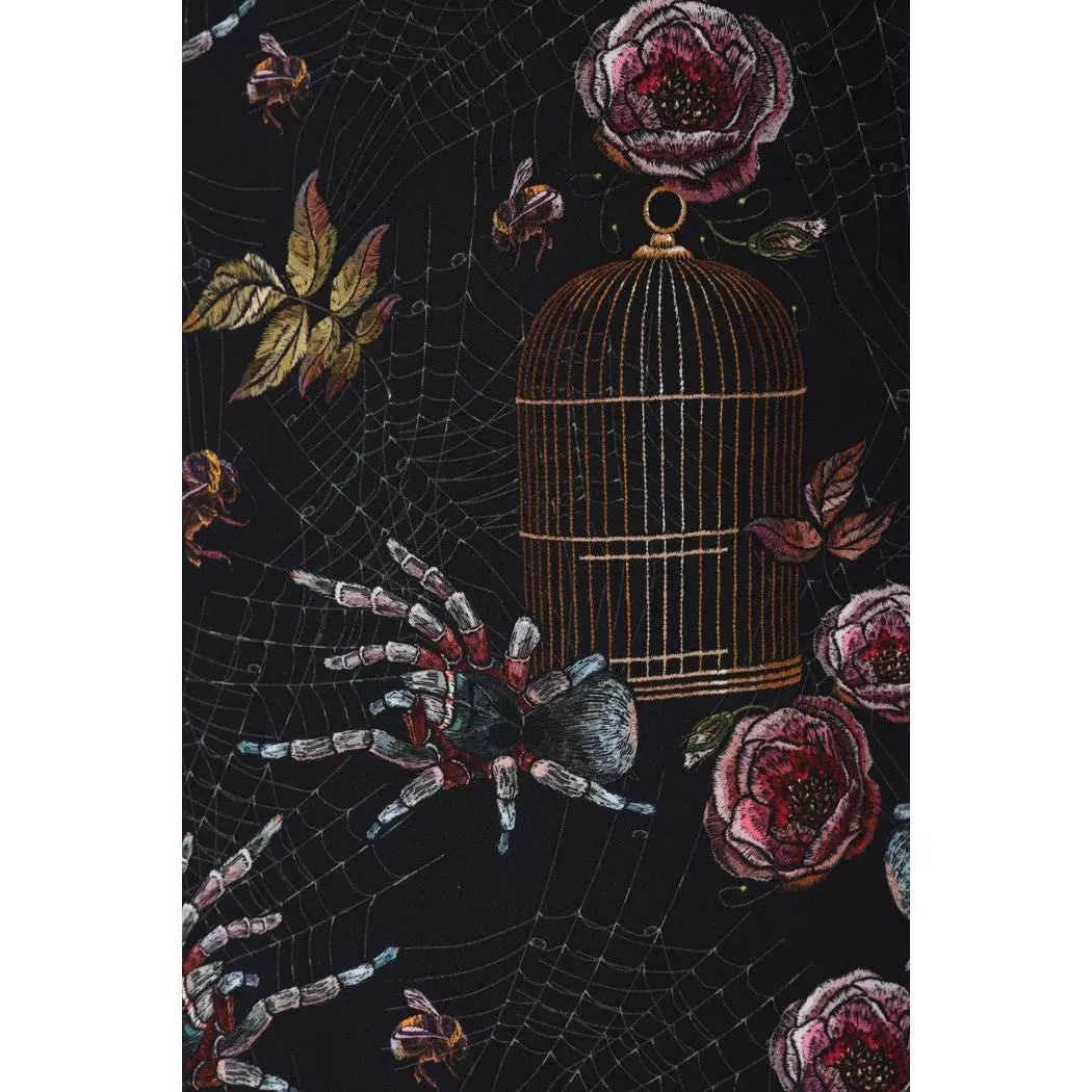Lady Vintage Tarantul-ah Isabella Dress Black