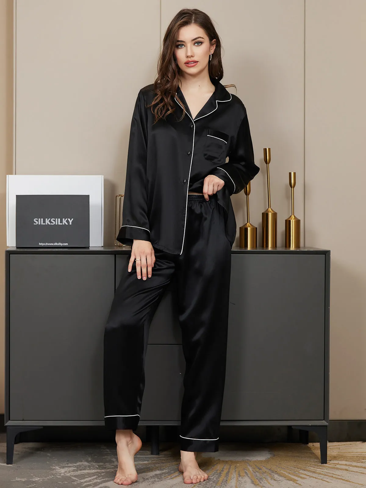 Latanya - Classic with Binding Trim Woman's Pajama Set