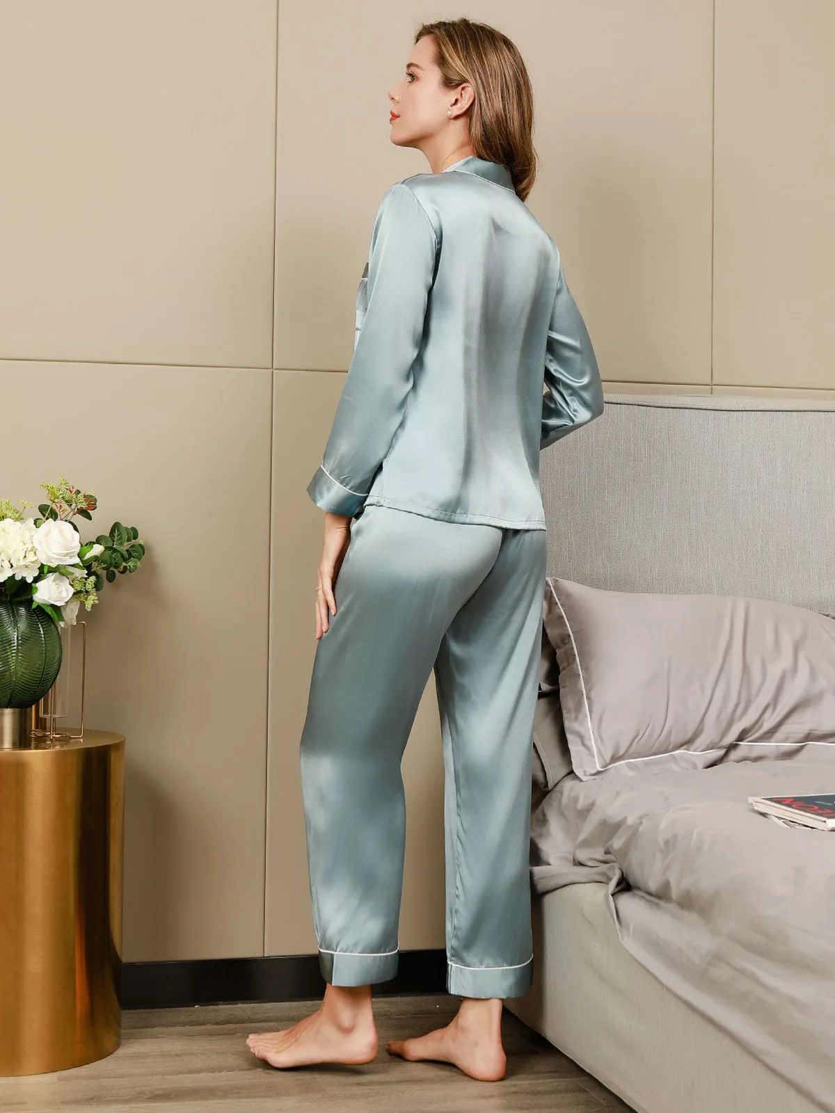 Latanya - Classic with Binding Trim Woman's Pajama Set