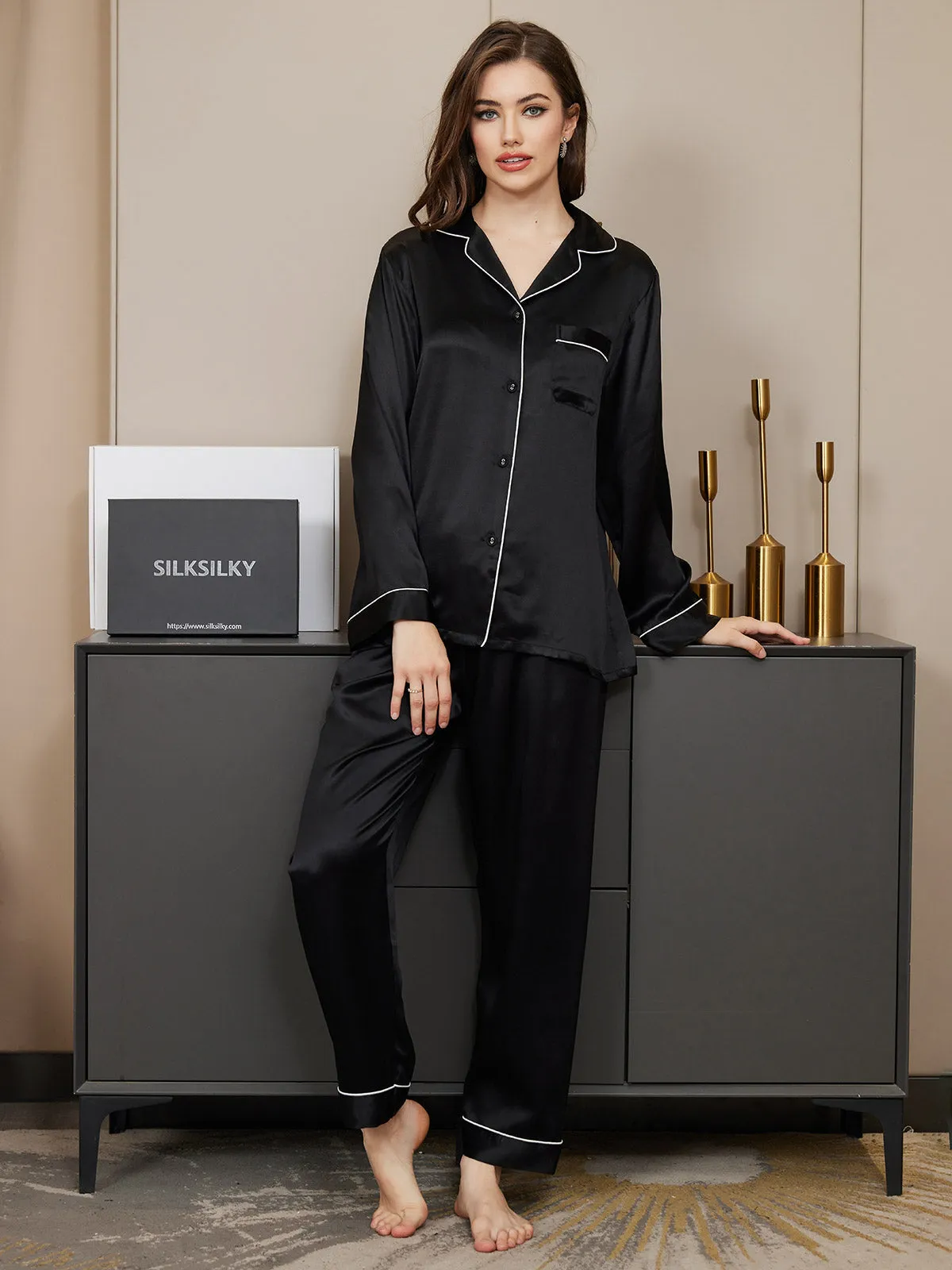 Latanya - Classic with Binding Trim Woman's Pajama Set