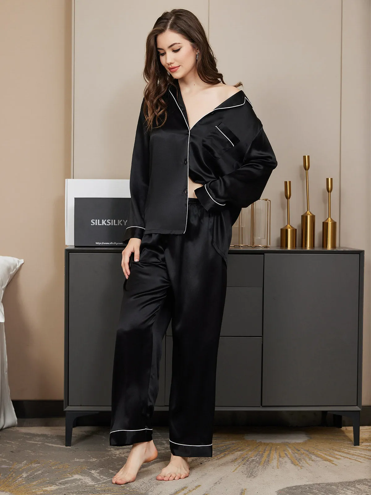 Latanya - Classic with Binding Trim Woman's Pajama Set