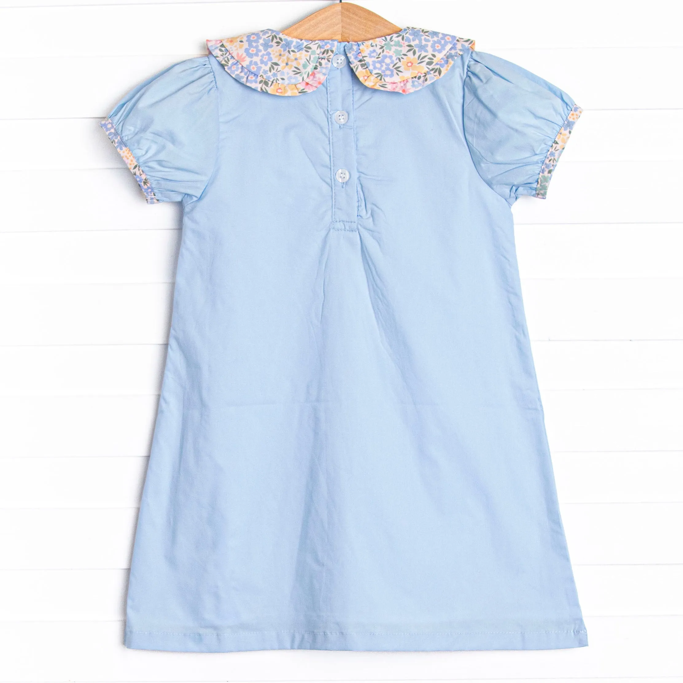 Learning Letters Applique Dress, Blue