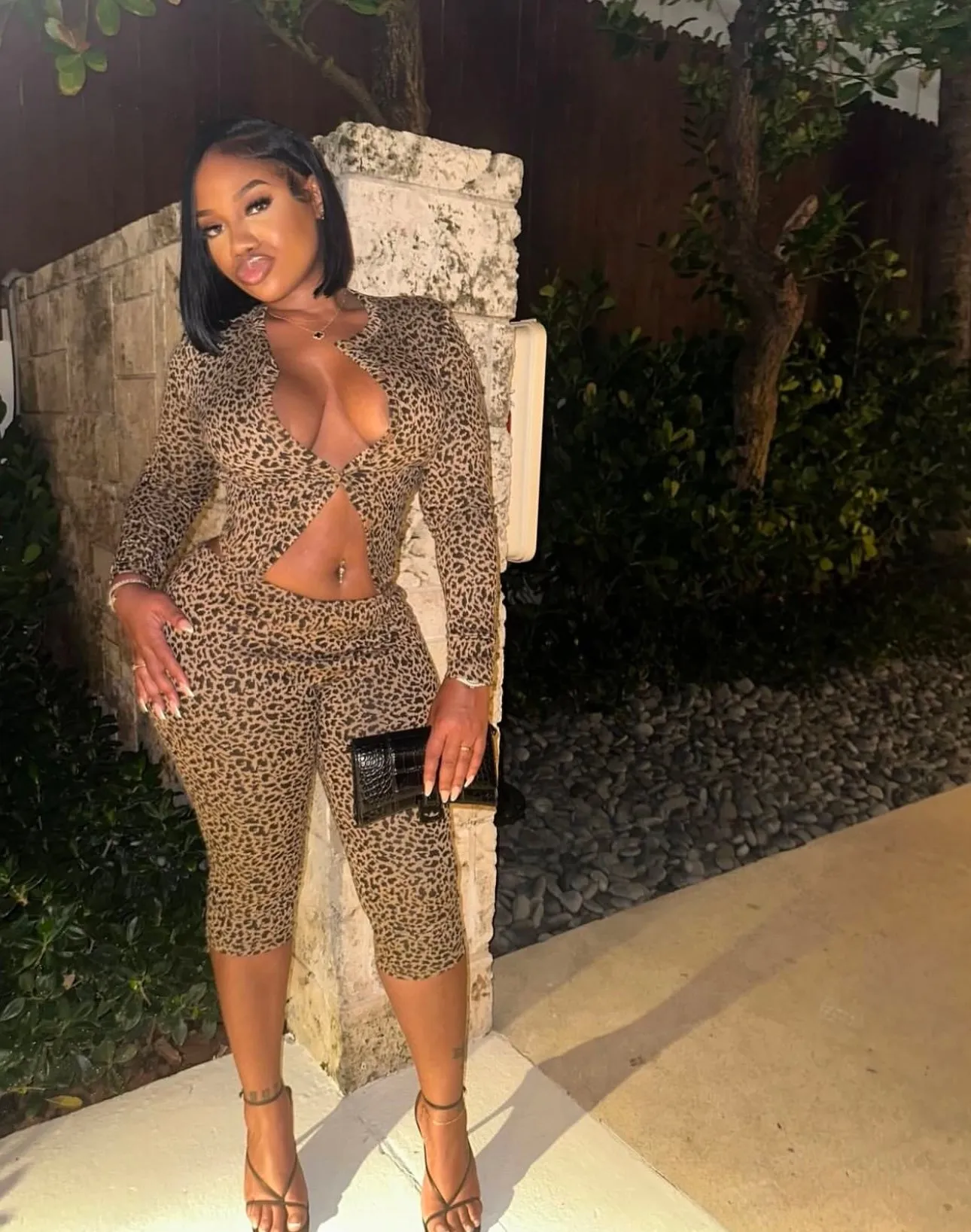 “Leopard Cardigan” co-ord Set