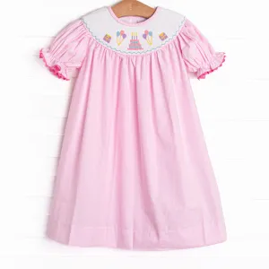 Let's Celebrate Smocked Dress, Pink Gingham