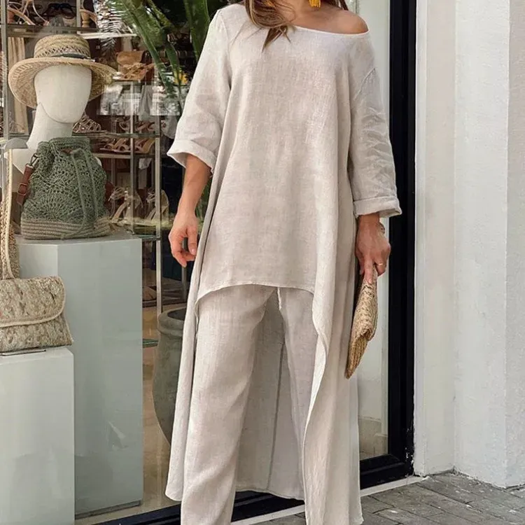 LEXI™ | COTTON AND LINEN 2-PIECE SET
