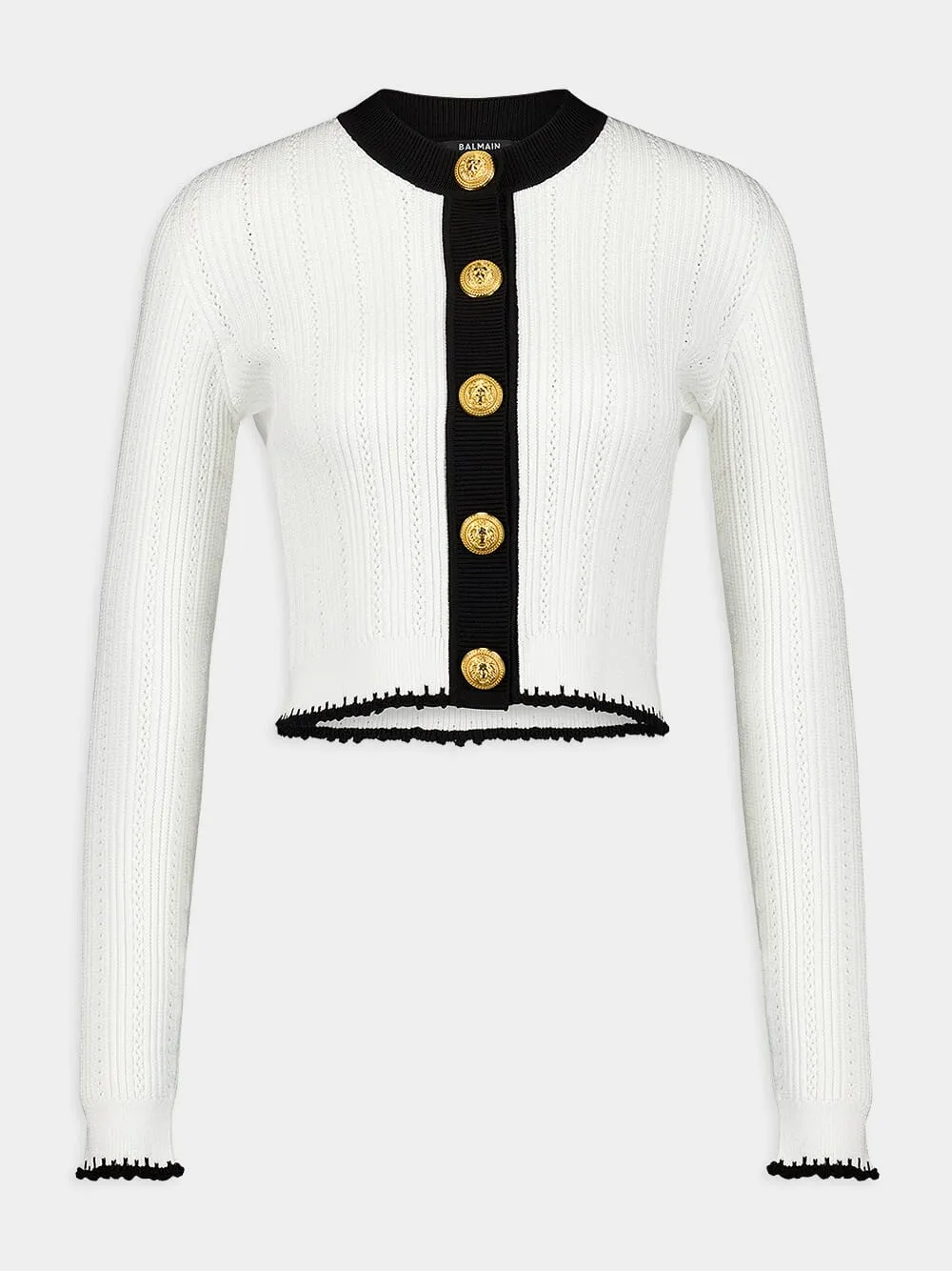 Lion Head Knit Cardigan