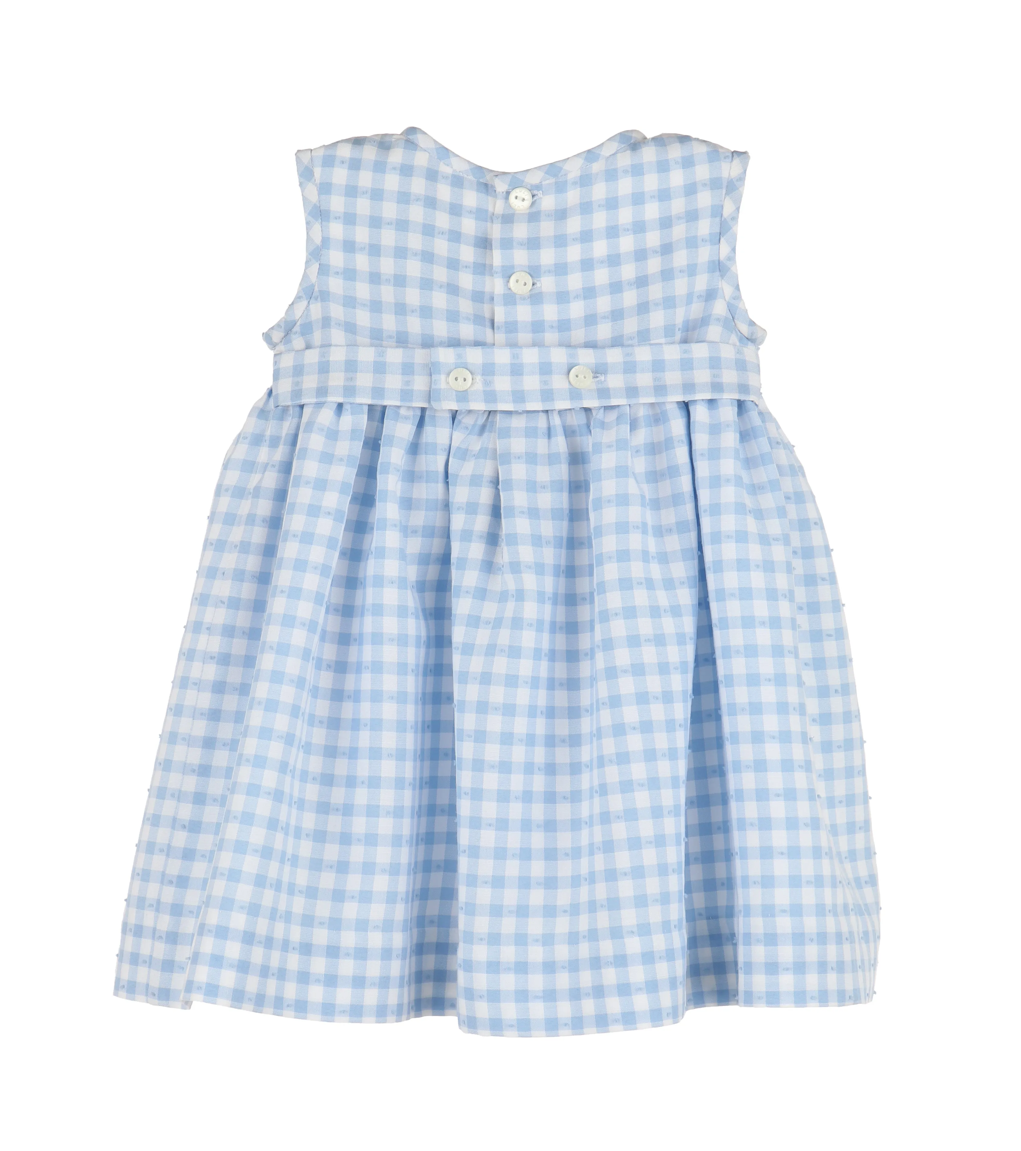 LitBlue Swiss Gingham Smocked Dress
