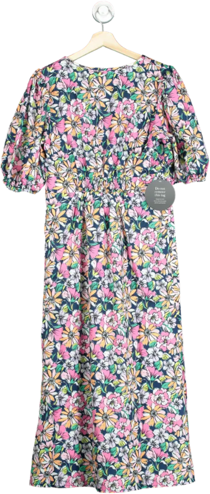Little Mistress Multicoloured Vogue Williams Tie Front Floral Midaxi Dress UK 10