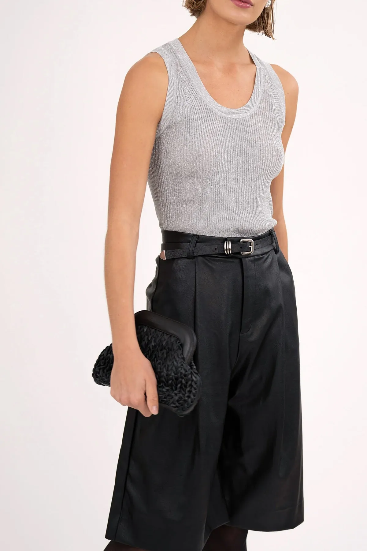 Liv Crop in Silver