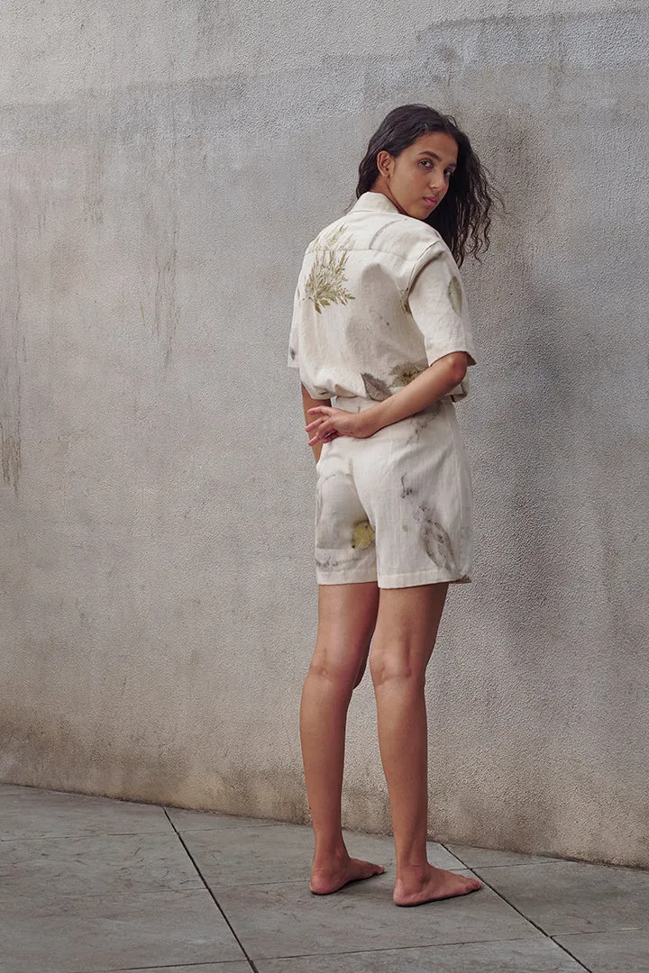 Live Leafy Khadi Unisex Shirt & Skort Co-ord Set
