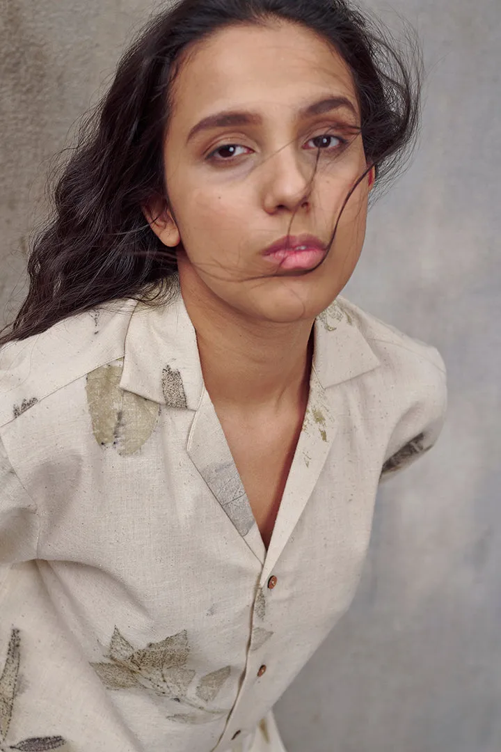 Live Leafy Khadi Unisex Shirt & Skort Co-ord Set