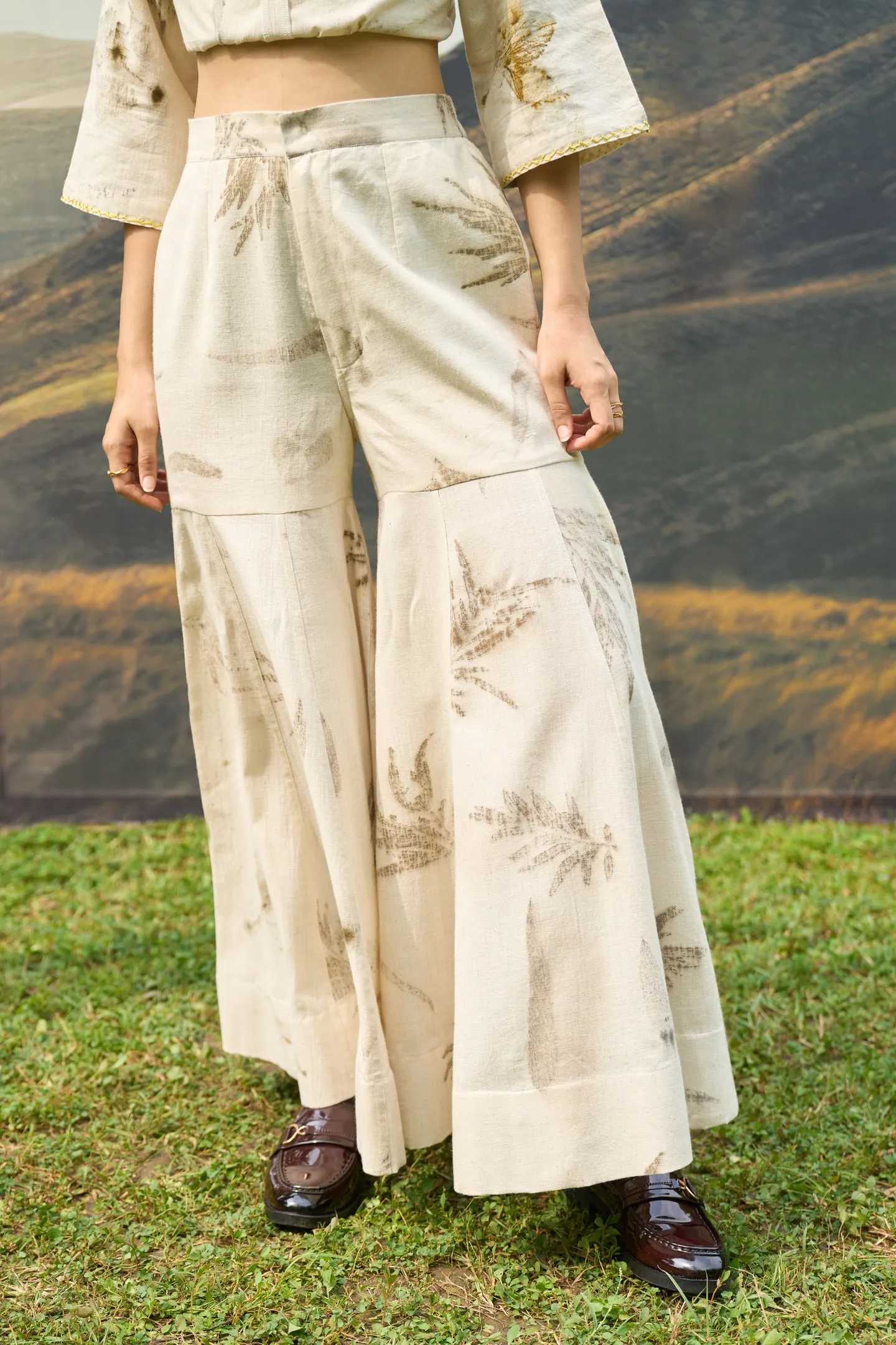 Live Leafy Kurta & Sharara Set