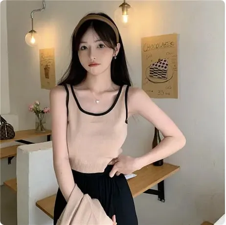 Long Sleeve Color Block Thin Cardigan Set