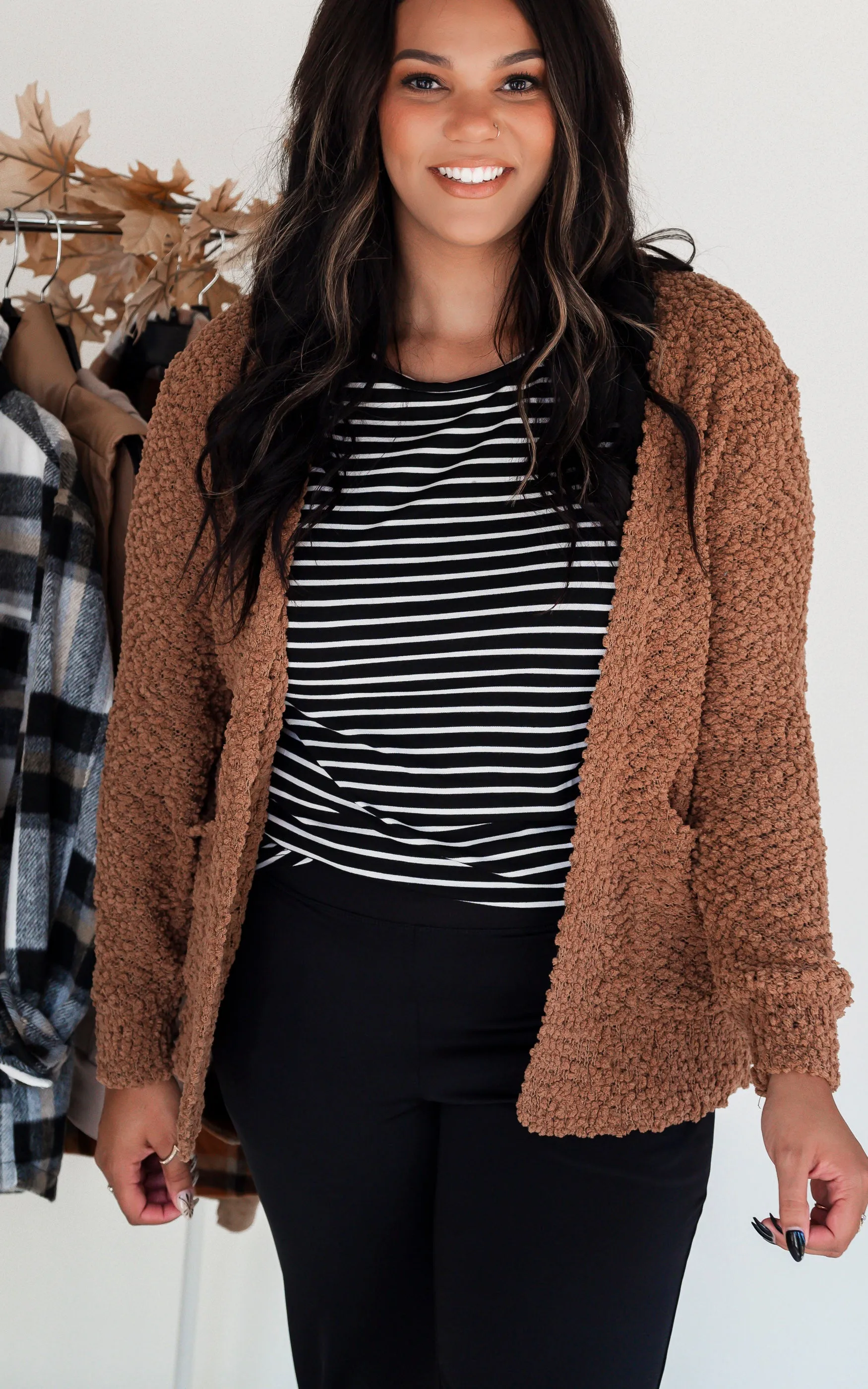Long Sleeve Popcorn Cardigan - Final Sale**