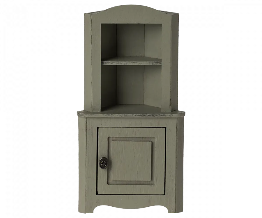 Maileg Corner Cabinet - Light Green (Mouse)