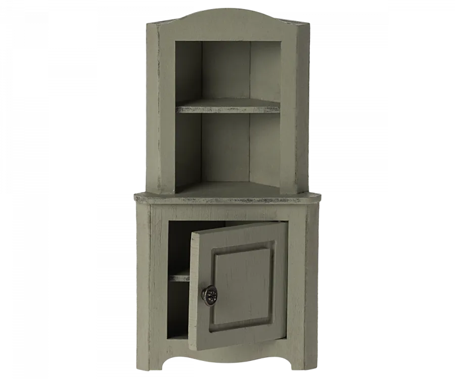Maileg Corner Cabinet - Light Green (Mouse)