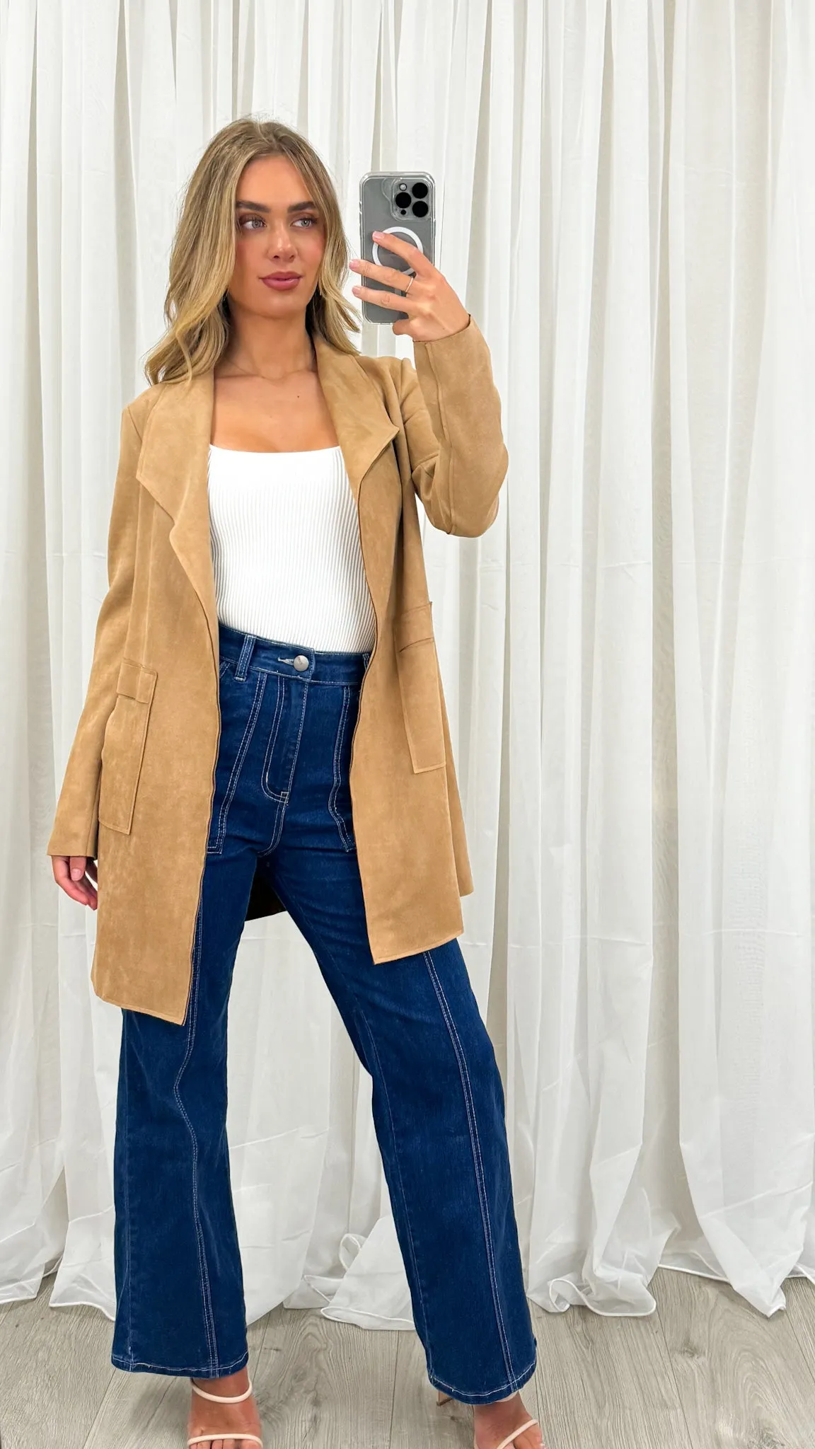 MARRIOT SUEDE JACKET - TAN