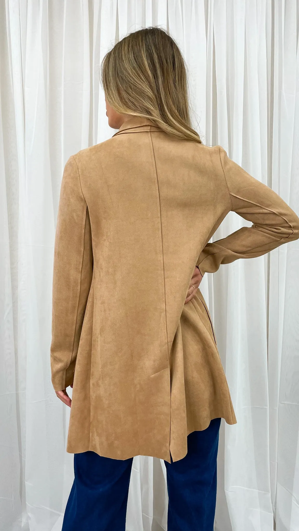 MARRIOT SUEDE JACKET - TAN