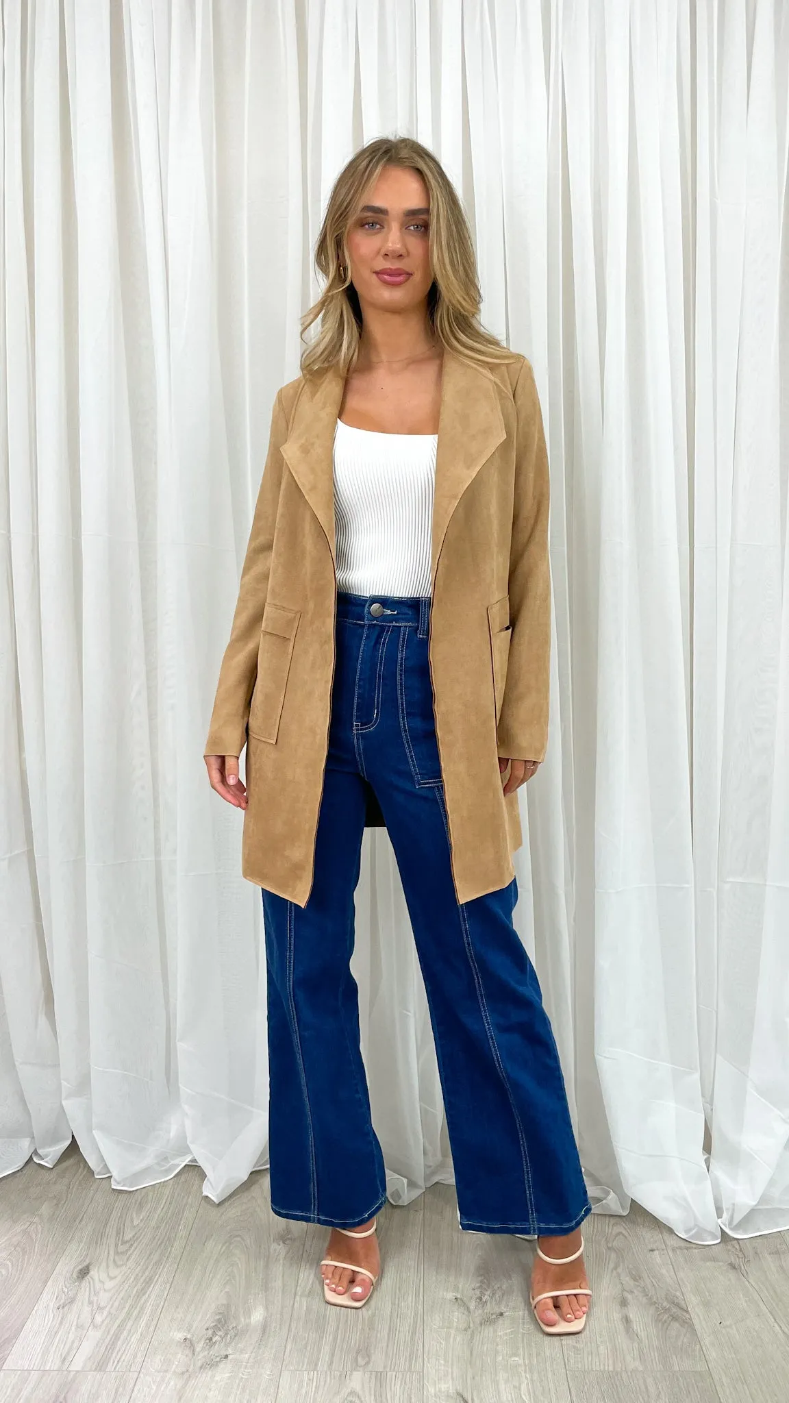 MARRIOT SUEDE JACKET - TAN