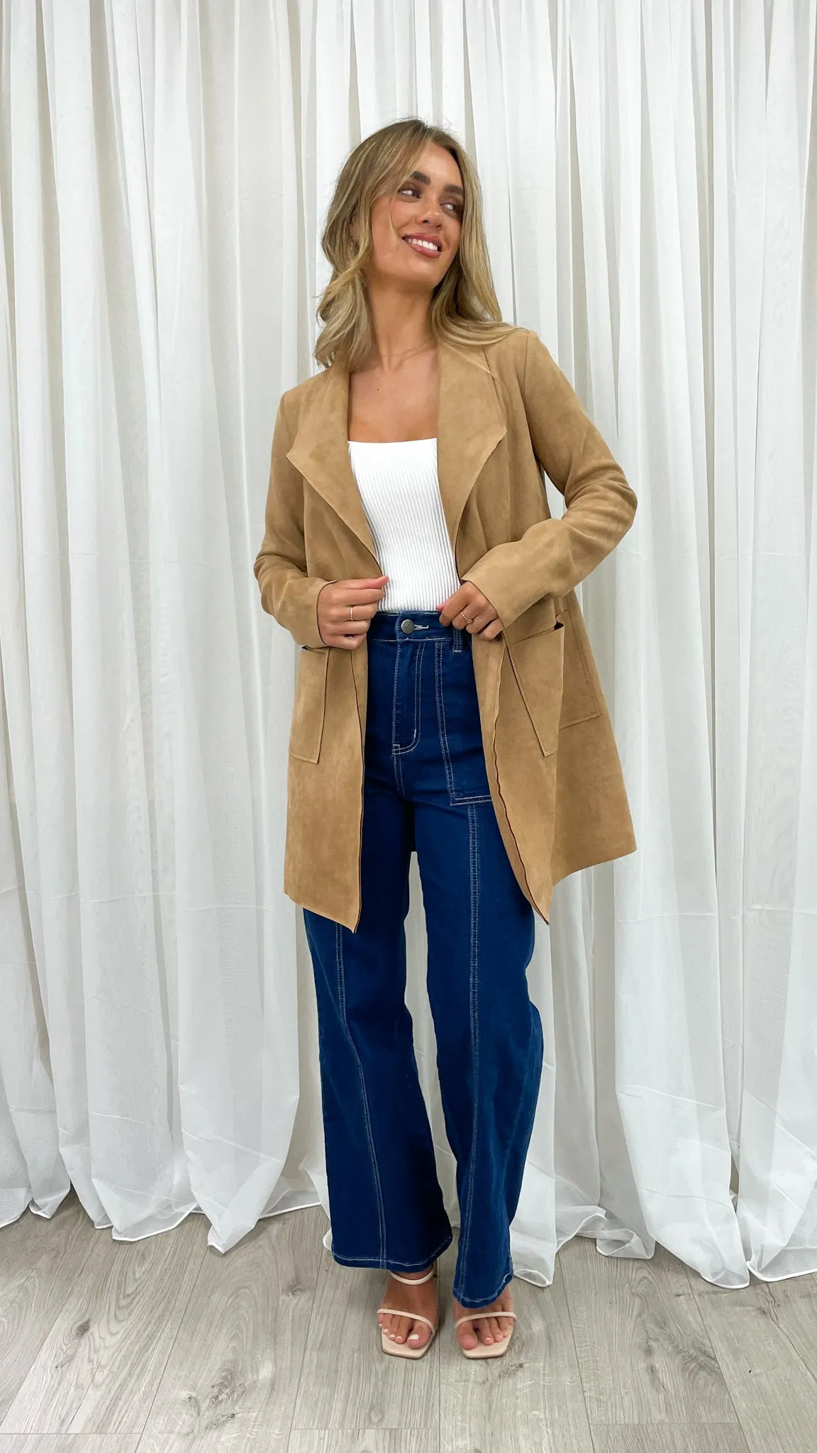 MARRIOT SUEDE JACKET - TAN