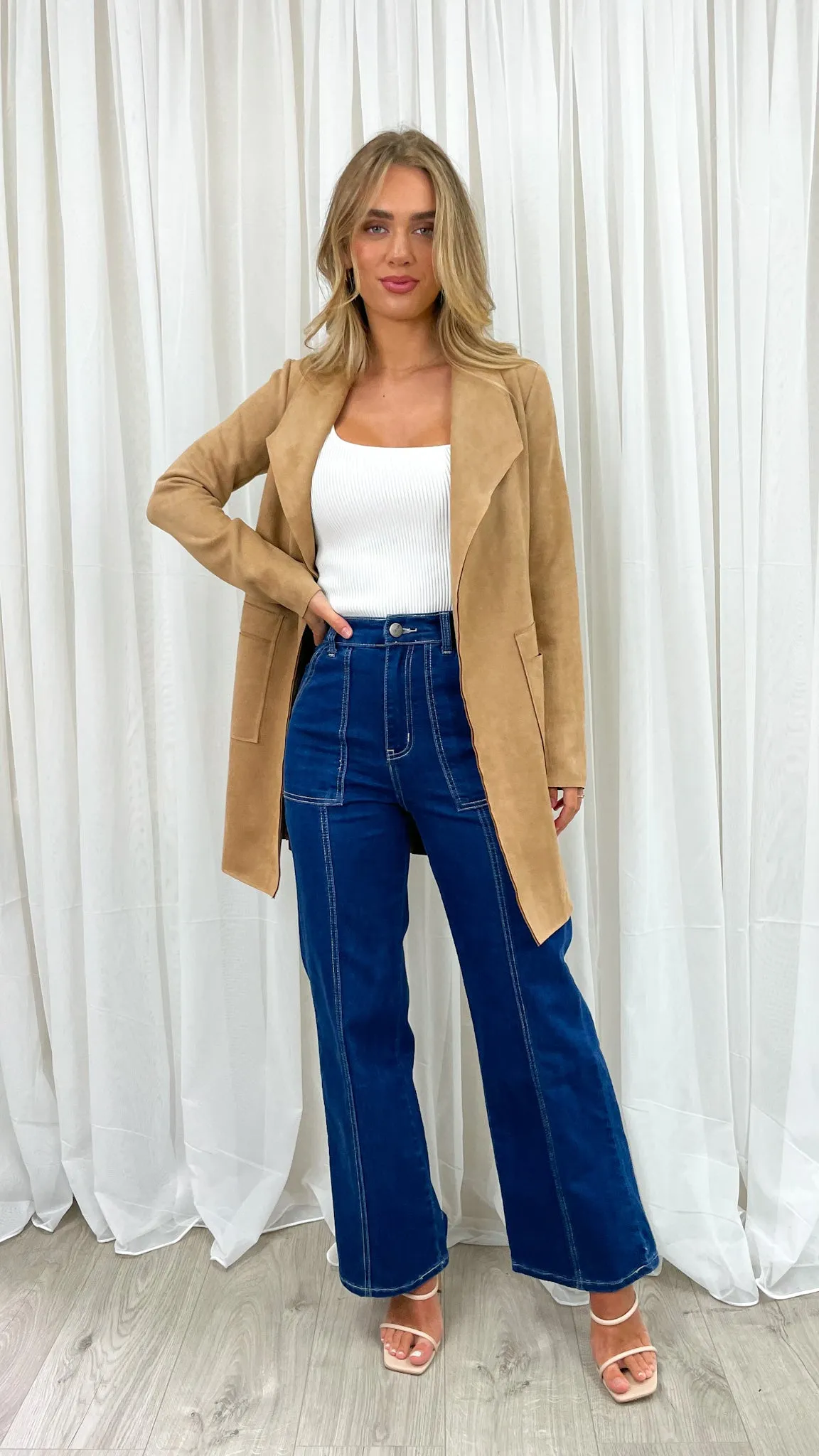 MARRIOT SUEDE JACKET - TAN