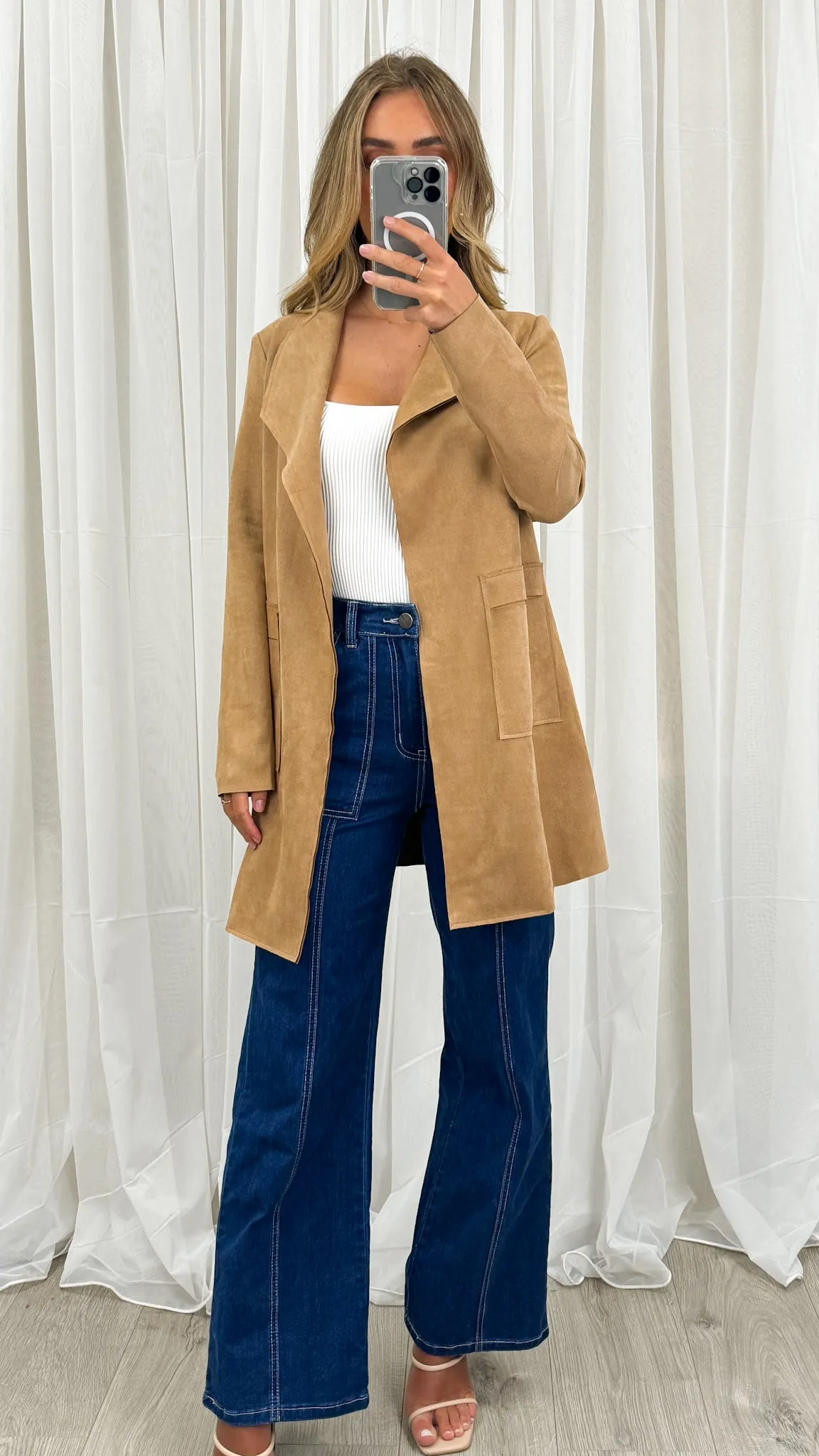 MARRIOT SUEDE JACKET - TAN