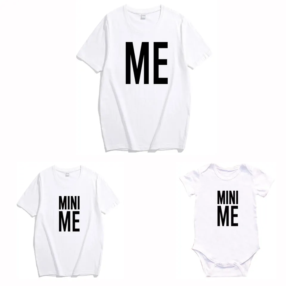 Matching Father and Child "Me & Mini Me" T-Shirt Set – Adorable Dad and Kid Outfit
