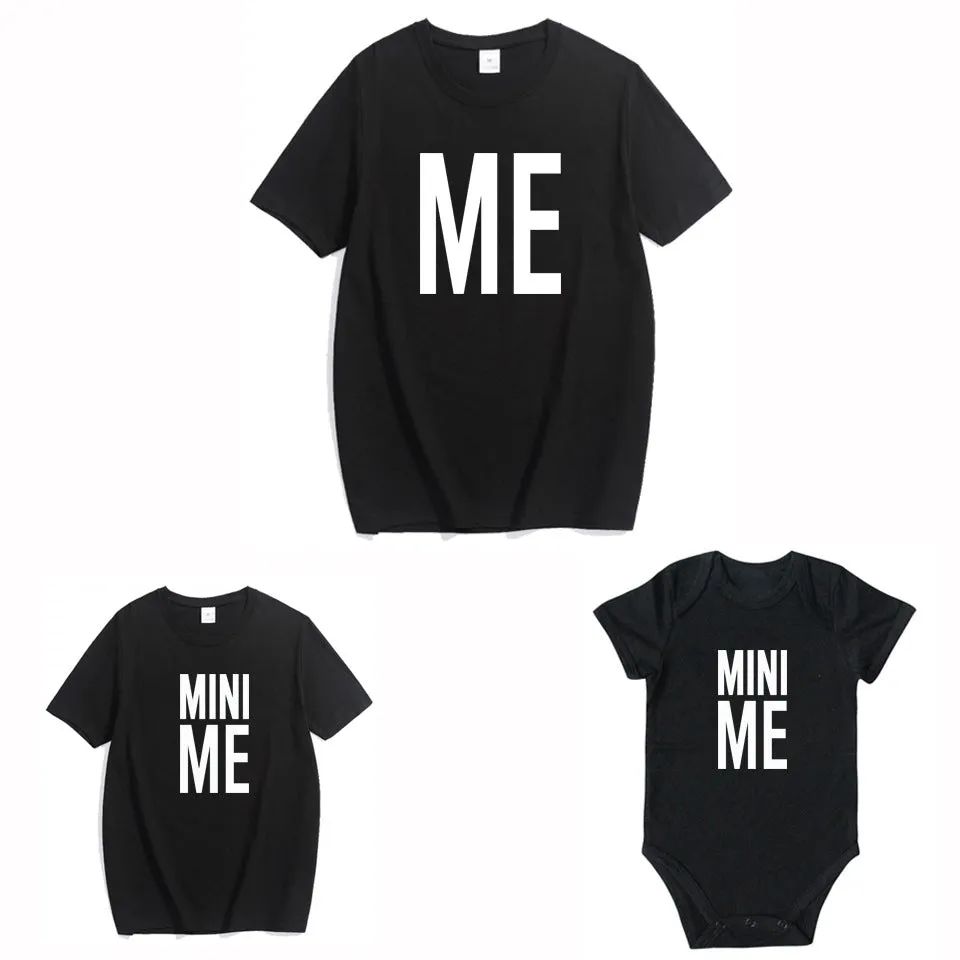 Matching Father and Child "Me & Mini Me" T-Shirt Set – Adorable Dad and Kid Outfit