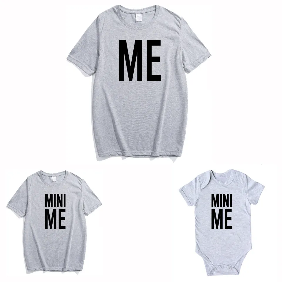 Matching Father and Child "Me & Mini Me" T-Shirt Set – Adorable Dad and Kid Outfit