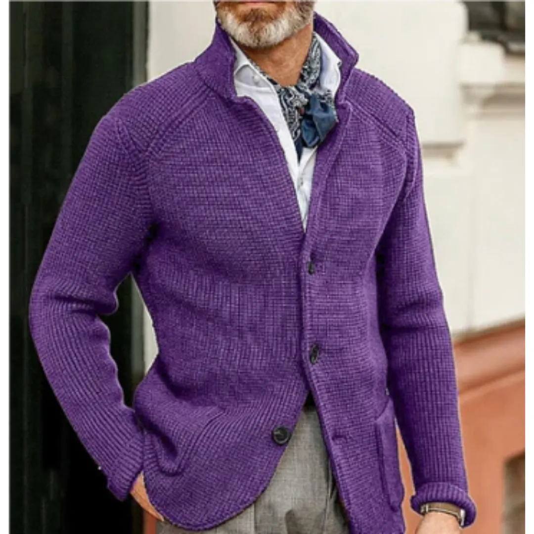 Men's Winter Button Down Cardigan | Knitted