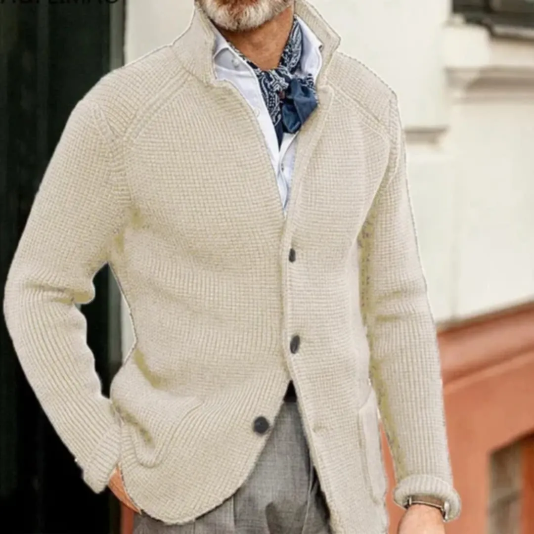 Men's Winter Button Down Cardigan | Knitted