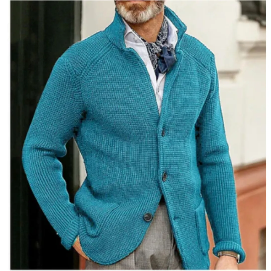 Men's Winter Button Down Cardigan | Knitted