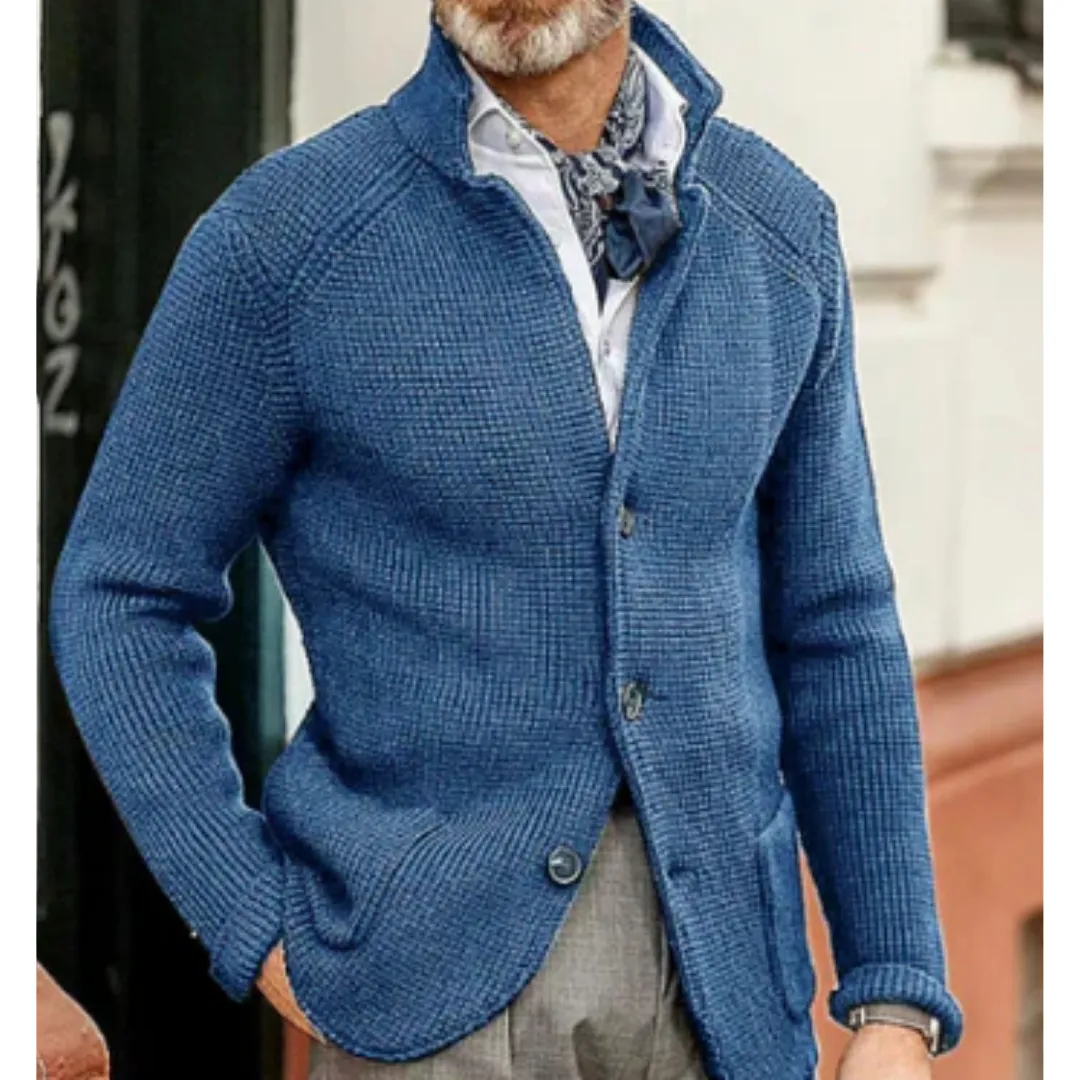 Men's Winter Button Down Cardigan | Knitted