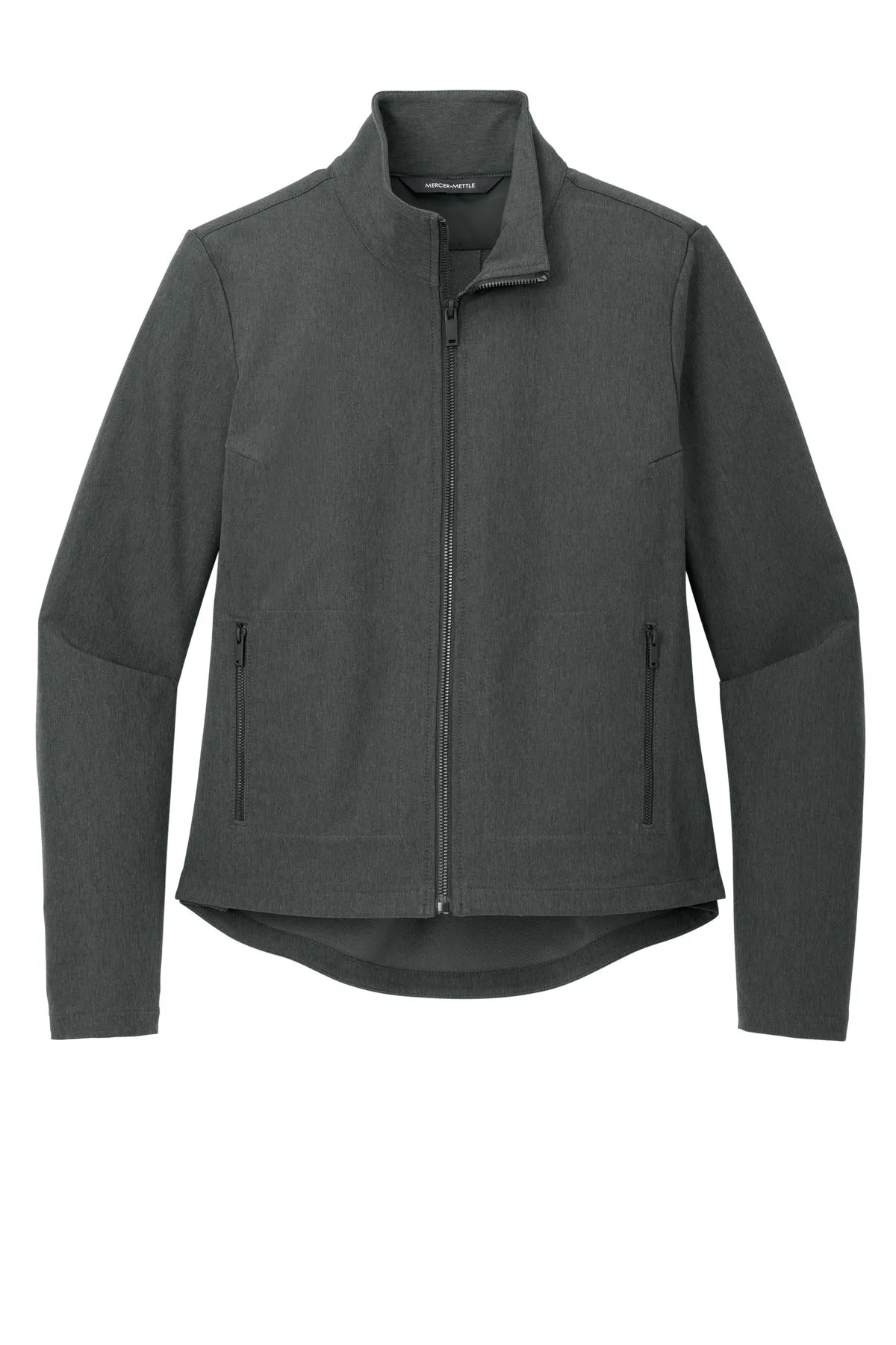 Mercer Mettle Women's Stretch Soft Shell Jacket MM7103 Anchor Grey Heather