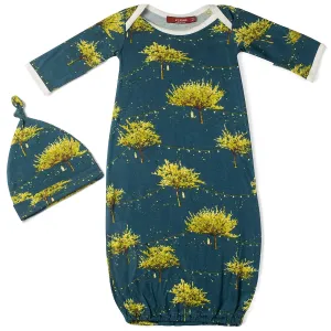 Milkbarn - Bamboo Newborn Hat   Gown Set Firefly