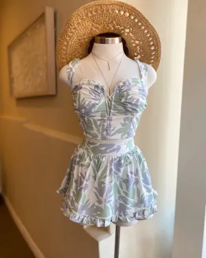 Mint Leaf Ruffle Set