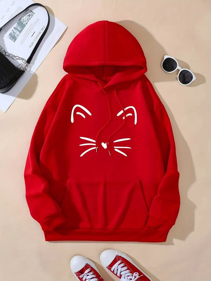Niki – Cat Print Women’s Hoodie