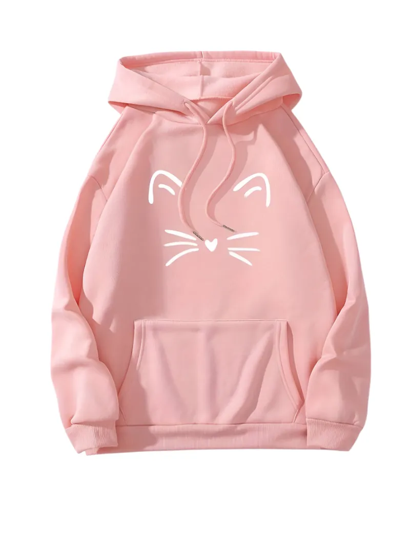 Niki – Cat Print Women’s Hoodie