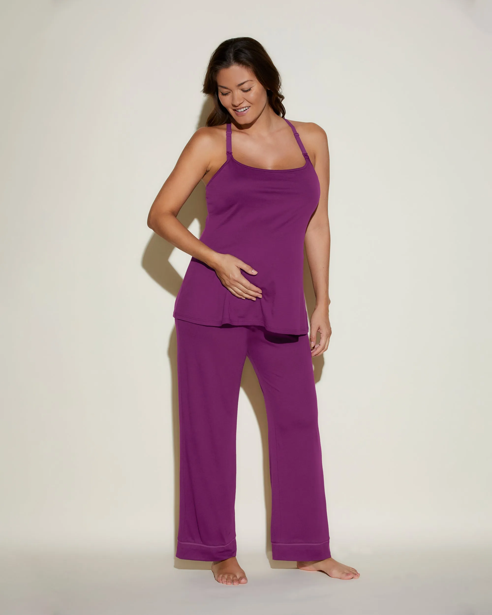 Nursing 3 Piece Pajama Set With Robe