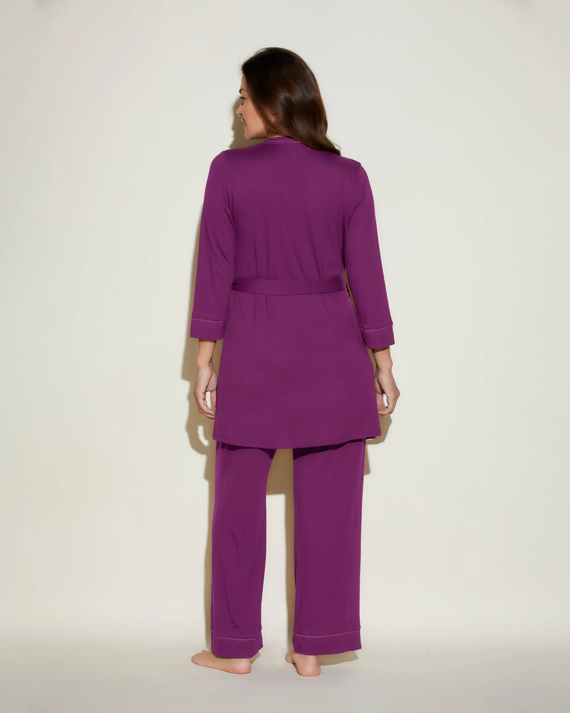 Nursing 3 Piece Pajama Set With Robe