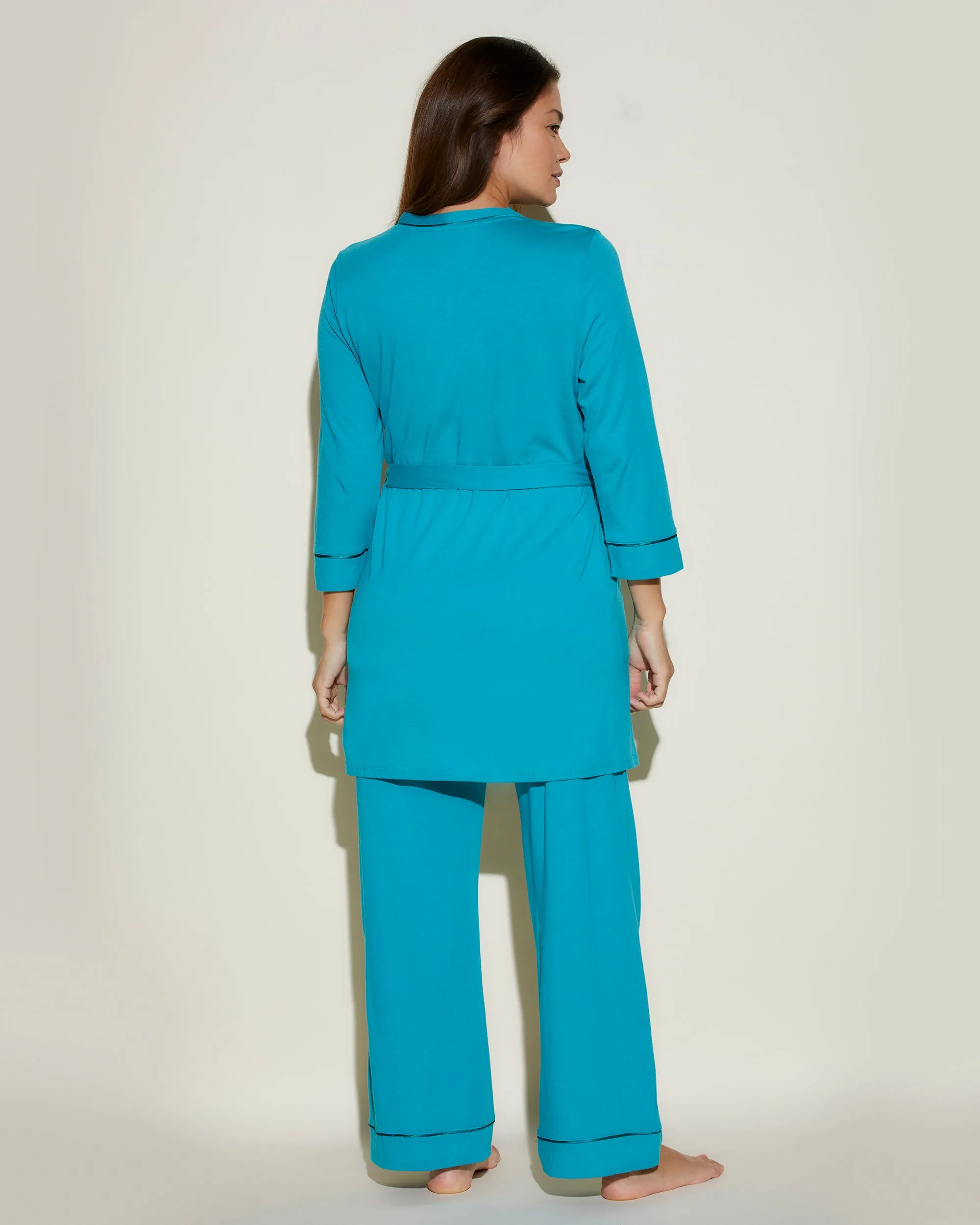 Nursing 3 Piece Pajama Set With Robe