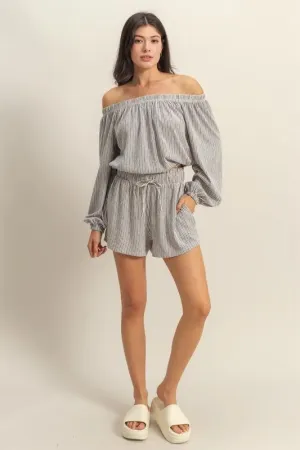 Off Shoulder Top and Shorts Set