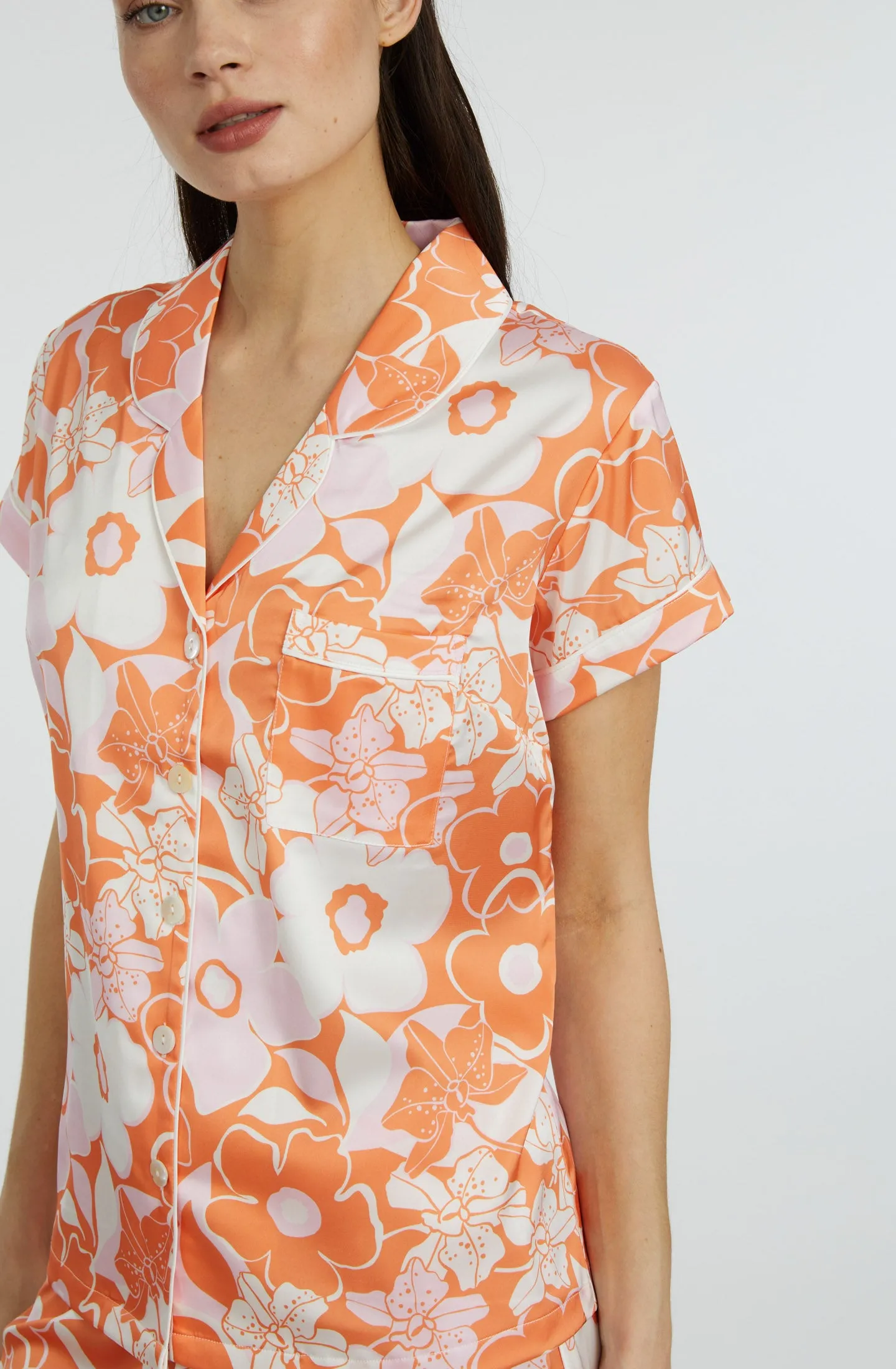 Orange Crush Short Sleeve & Pant PJ Set